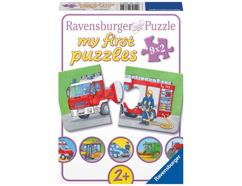 Image of Speciale voertuigen - My First puzzles - 9x2 stukjes - kinderpuzzel