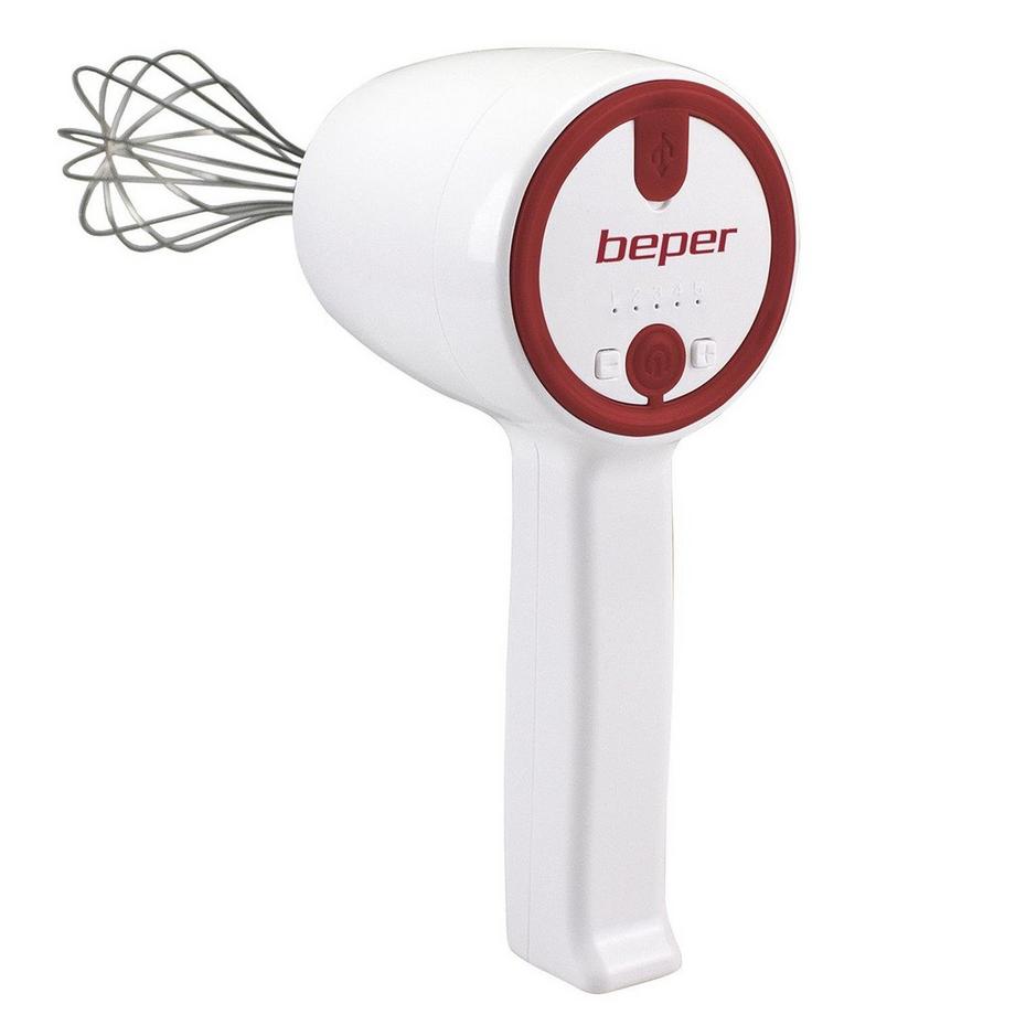 BEPER  Kabelloser Handmixer - Aufladen über USB 