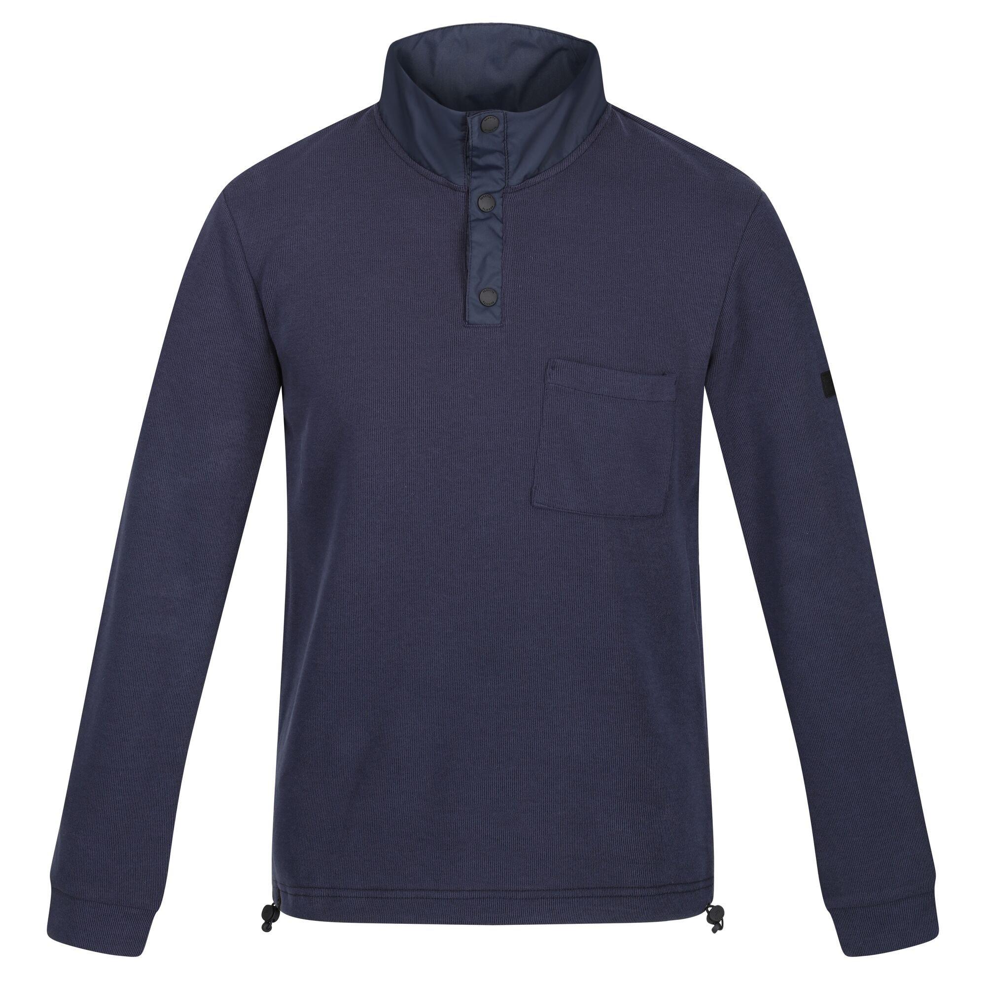 Image of Galino Sweatshirt Knopfdetail Herren Marine M
