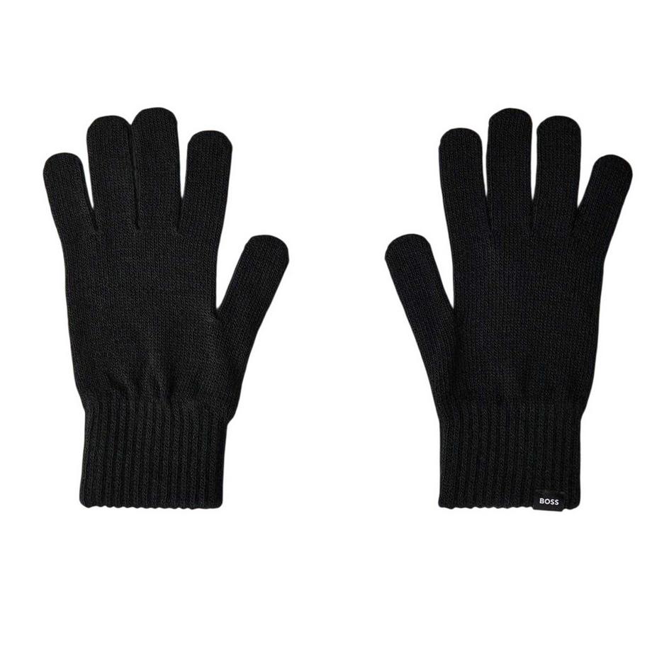 Logohandschuhe, Wolle, Gerippt