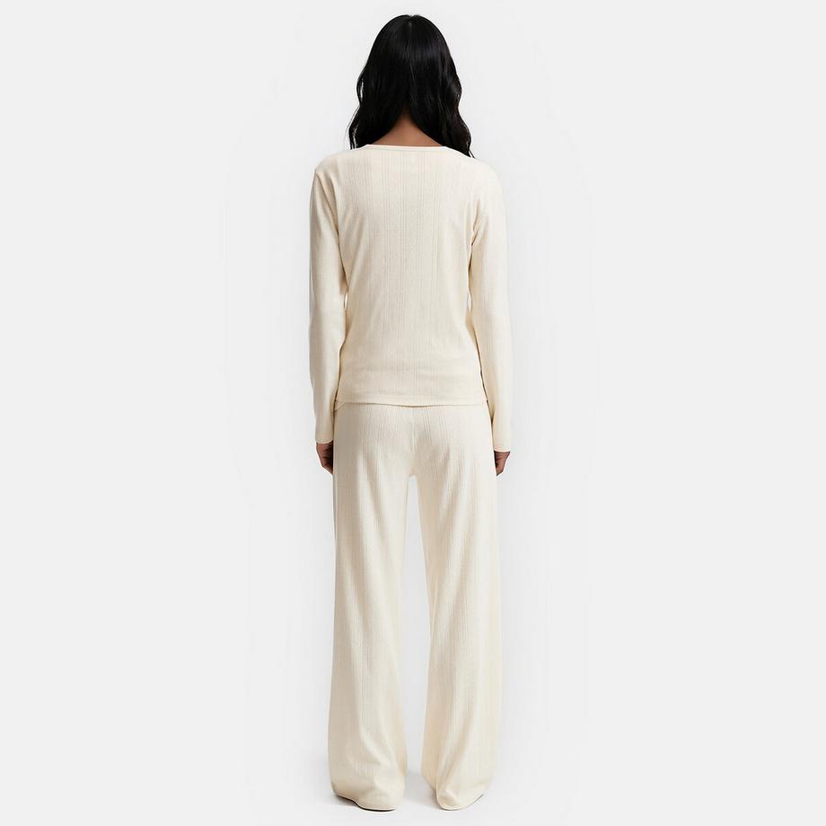 La Redoute Collections Pyjama Trois Pièces en Maille Pointelle  