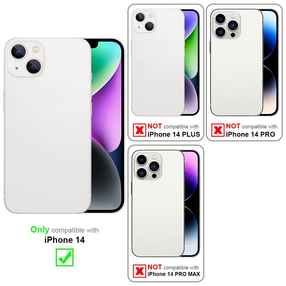 Cadorabo  Housse compatible avec Apple iPhone 14 - Coque de protection hybride avec intérieur en silicone TPU et dos en plastique mat 