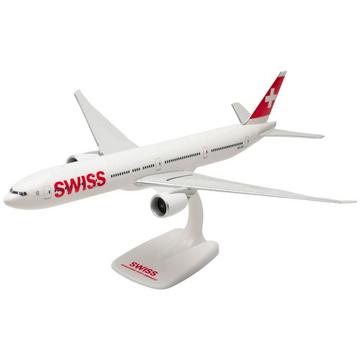 Snap-Fit Modello di Aereo Swiss International Air Lines Boeing 777-300ER (1:200)