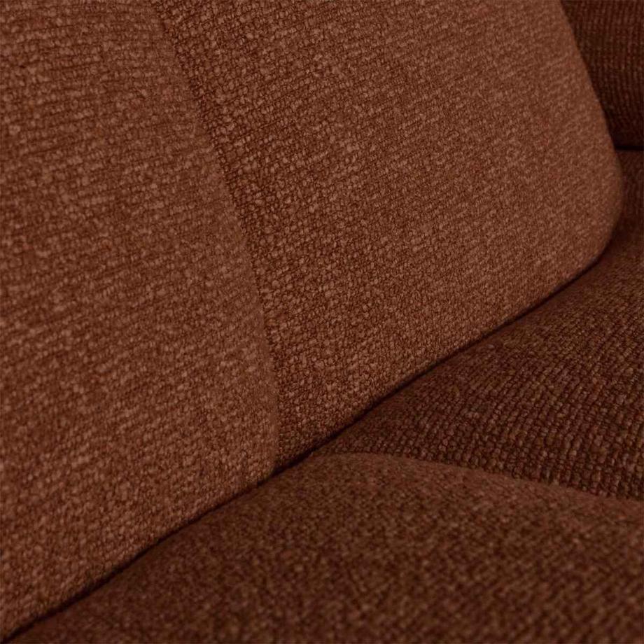 mutoni Ecksofa Mojo links Bouclé rostbraun meliert 284x160  