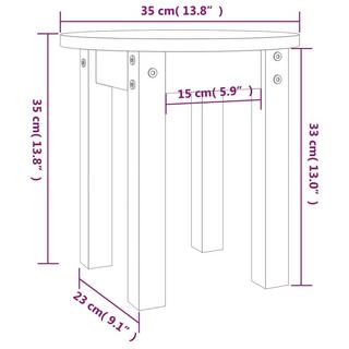 VidaXL Table basse bois  