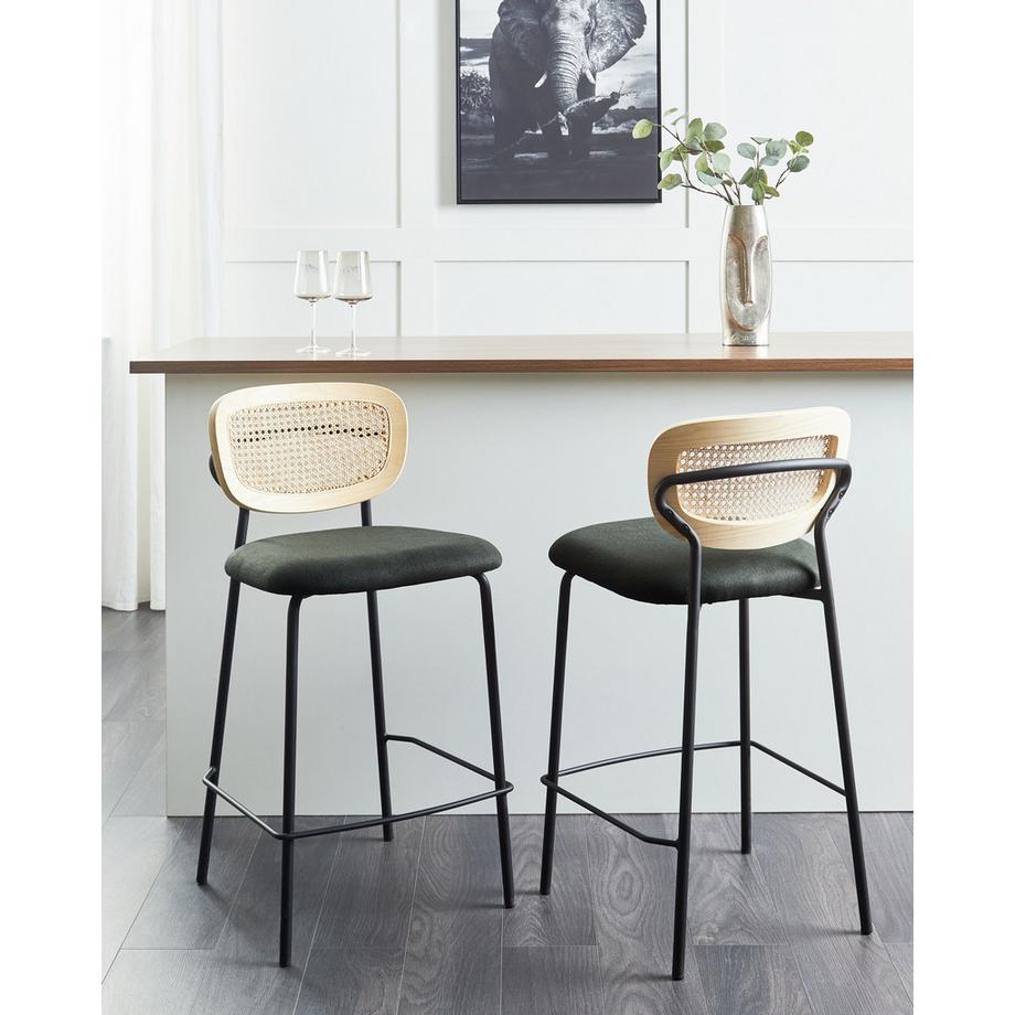 Beliani Set di 2 sedie alte en Ferro Retrò MAYETTA  