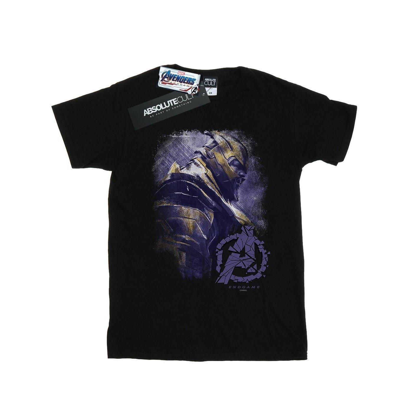 Image of Avengers Endgame Thanos Brushed Tshirt Damen Schwarz L