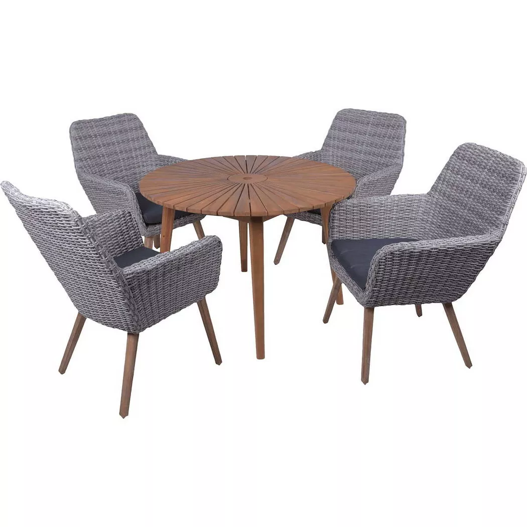 Garden Pleasure Garten-Essgruppe "FREMONT/RAPALLO Set 01" 5 Stk. tlg.