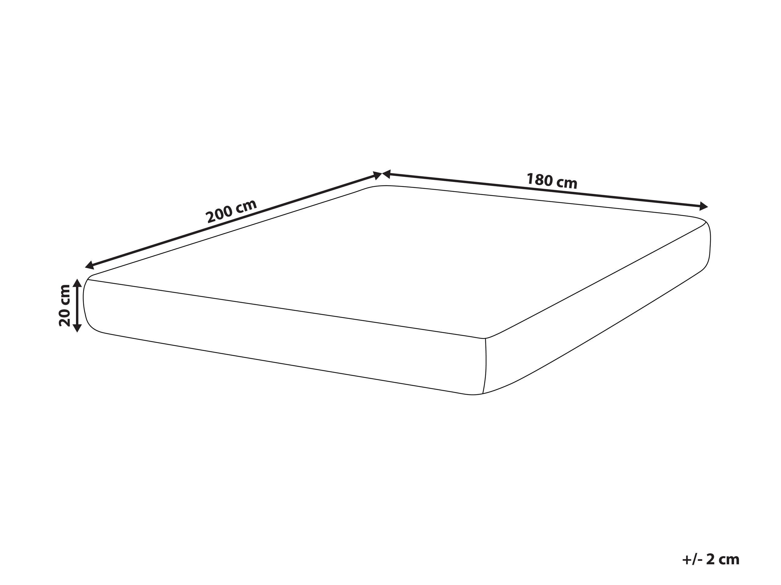 Beliani Memory-Schaum-Matratze aus Polyester FANCY - Hart (H3)  