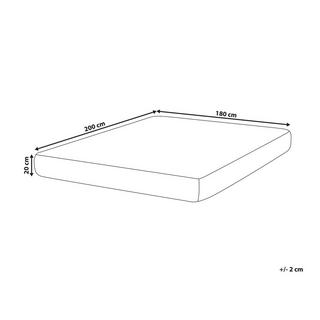 Beliani Memory-Schaummatratze aus Polyester FANCY - Hart (H3)  