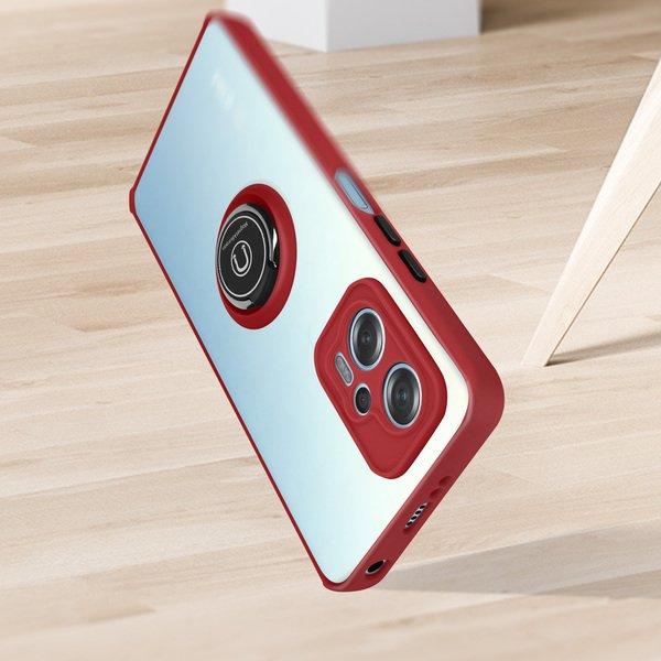 Avizar  Coque Xiaomi Poco X4 GT Rouge Anneau 