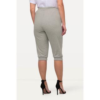 Ulla Popken  Pantaloni sportivi in tradizionale stile Tracht con ricami, cintura elastica e lunghezza a 7/8 