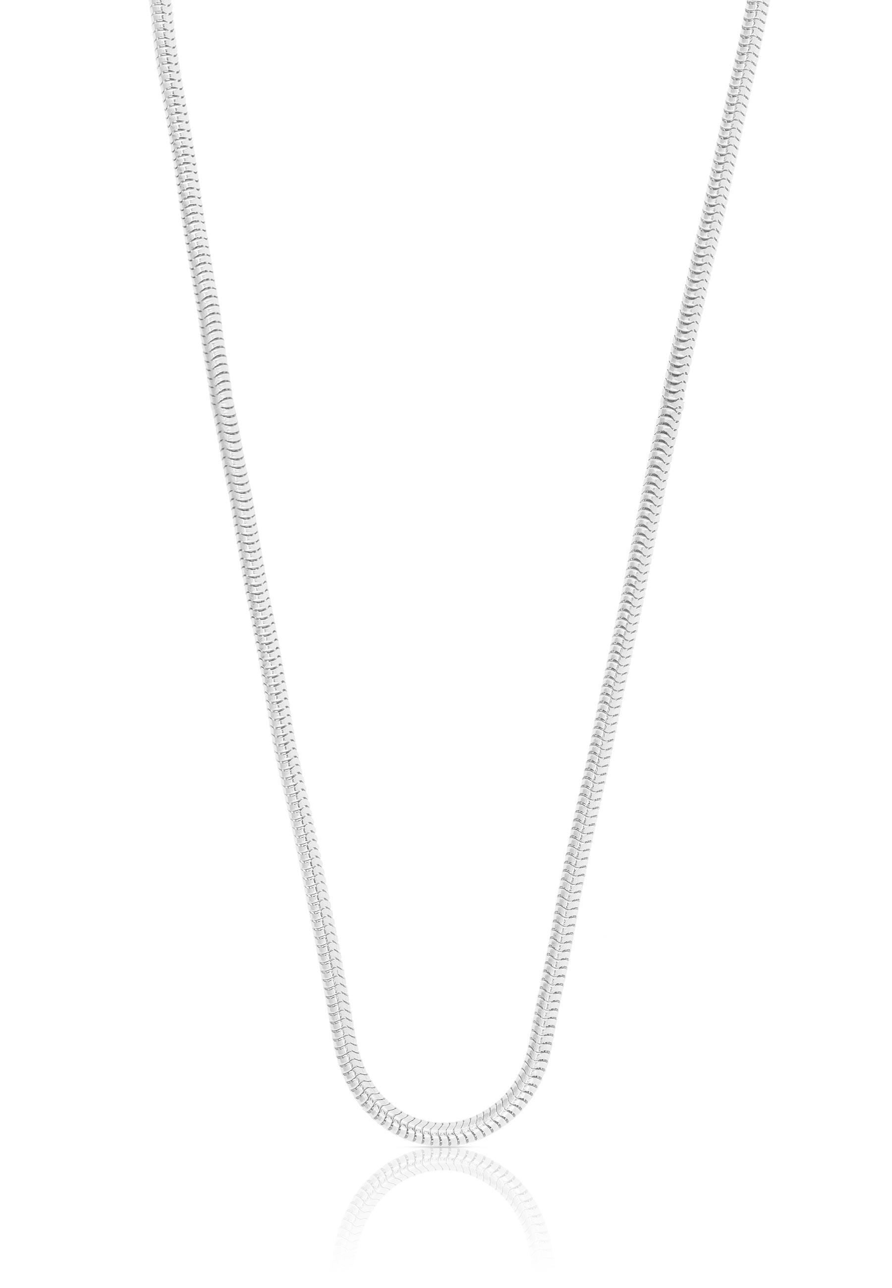 Image of Collier Schlange Weissgold 750, 1.6mm, 38cm Damen Silber 38cm