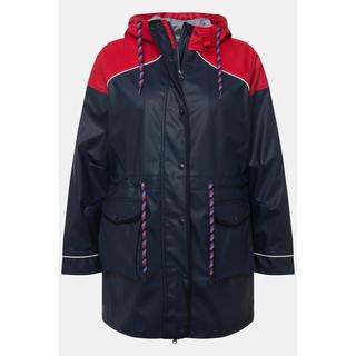 Ulla Popken Giacca Friesian Idrorepellente con Cappuccio  