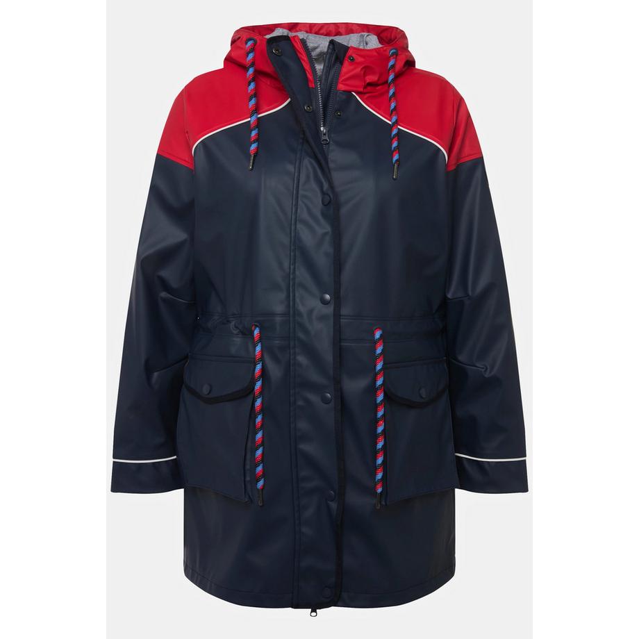 Ulla Popken Friesenjacke Wasserabweisend Kapuze  