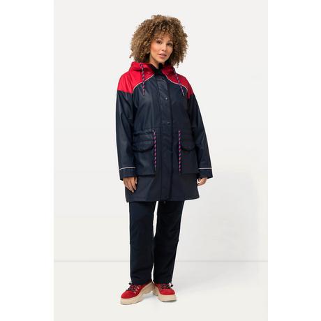 Ulla Popken Giacca Friesian Idrorepellente con Cappuccio  