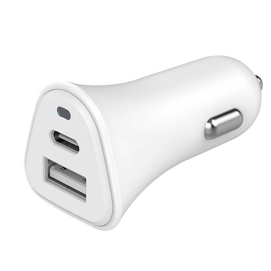 Just green  Caricatore da auto doppio USB AC 37W 