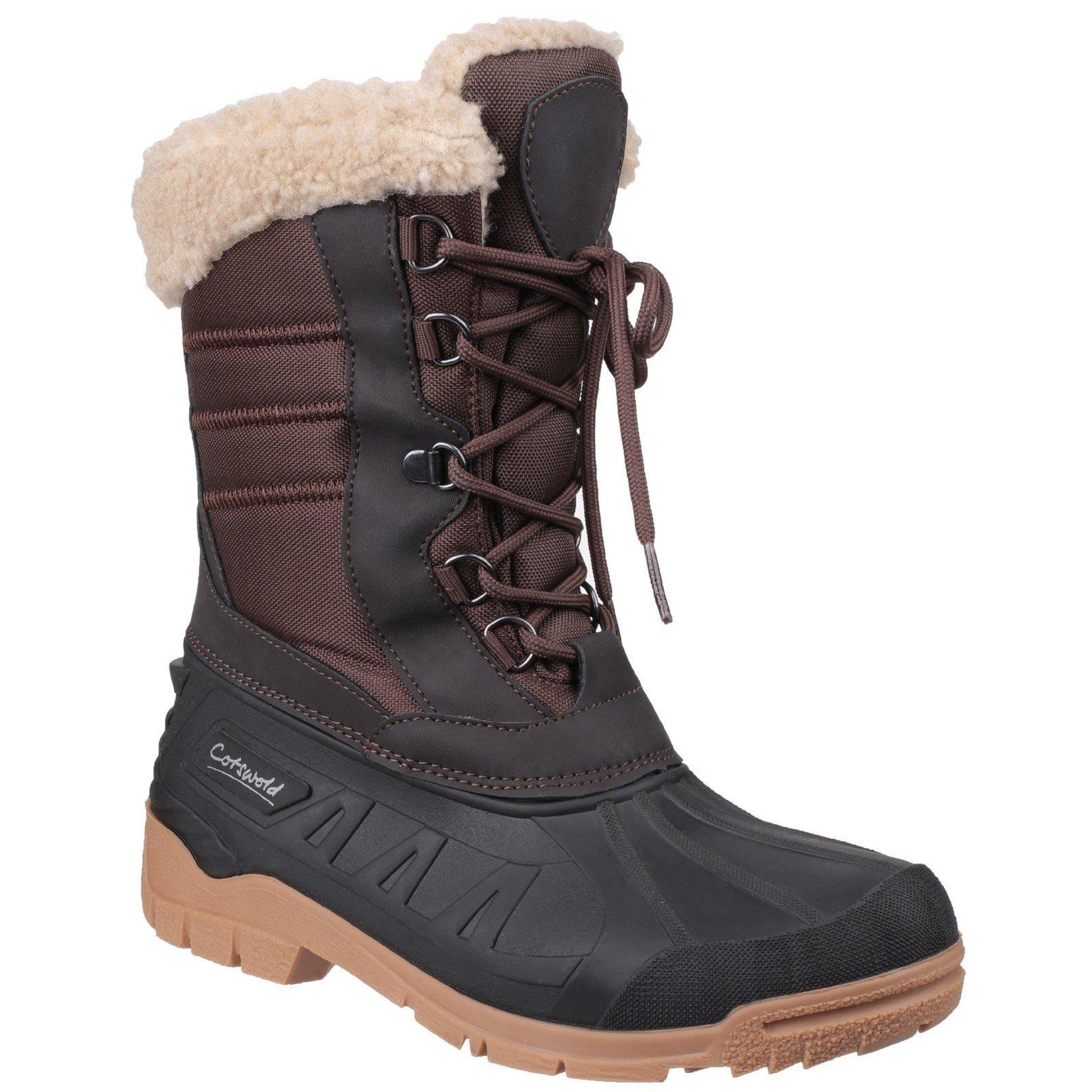 Image of Coset Wasserfeste Hohe Stiefel Damen Braun 36