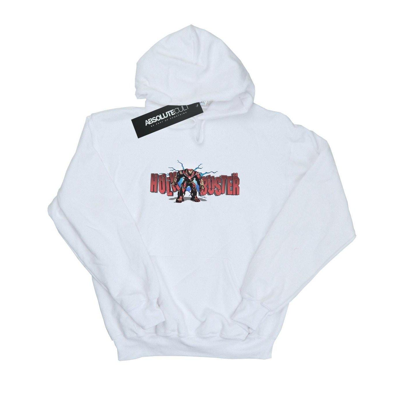 Image of Avengers Infinity War Hulkbuster 2.0 Kapuzenpullover Herren Weiss 3XL