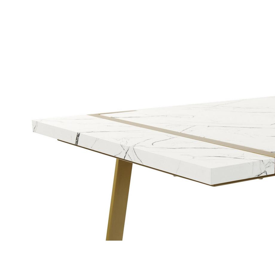 Beliani Tavolo da pranzo en Fibra a media densità (MDF) Moderno MARTYNIKA  