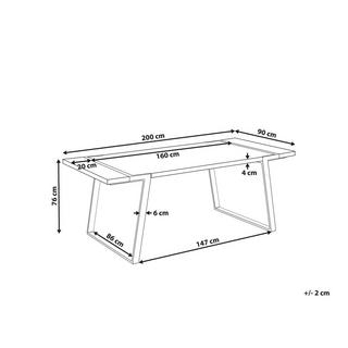 Beliani Table de repas en MDF Moderne MARTYNIKA  