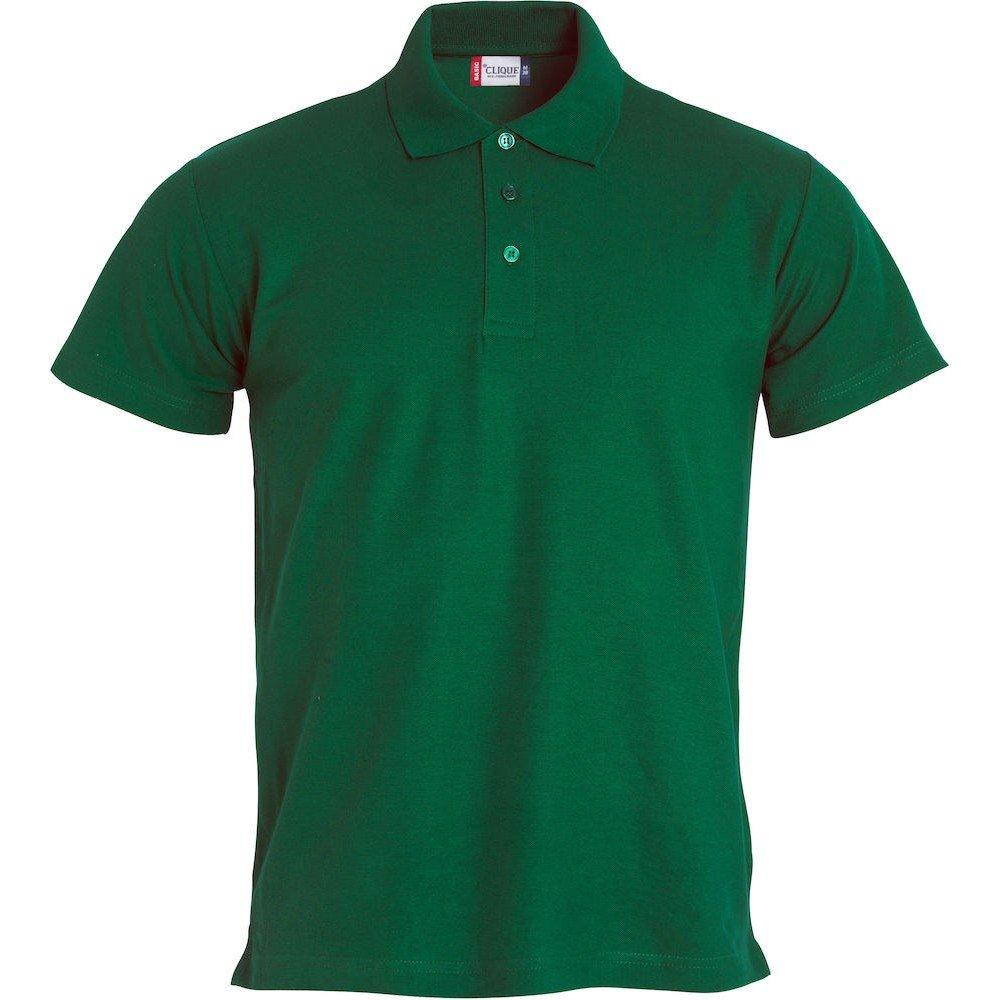Image of Basic Poloshirt Herren Grün XS