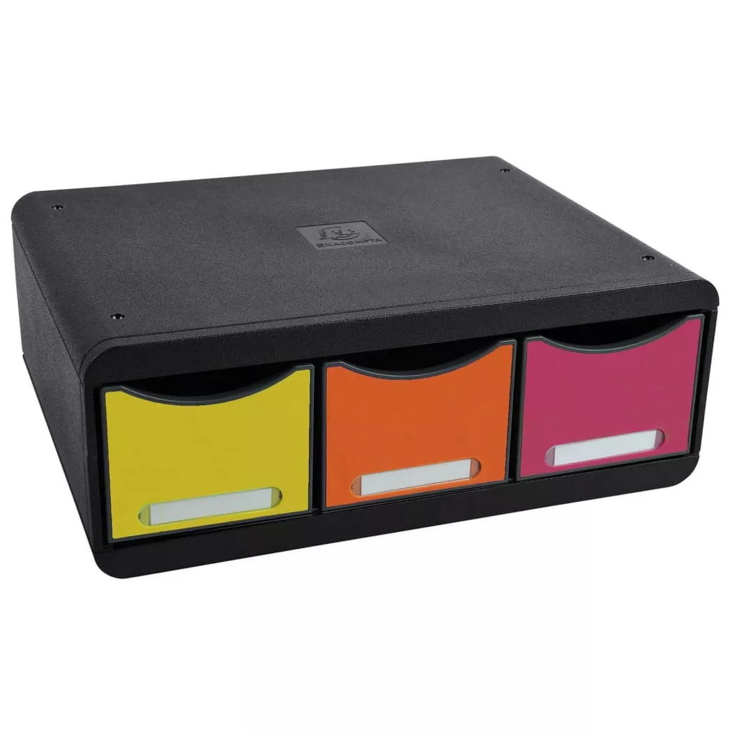 Exacompta - Schubladenbox, One Size, Schwarz