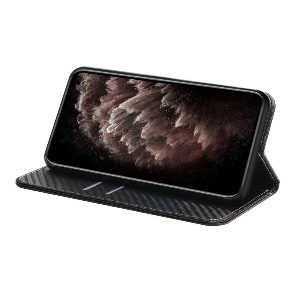 Cover-Discount  Galaxy S24 - Carbon Look Flip Case Cover 