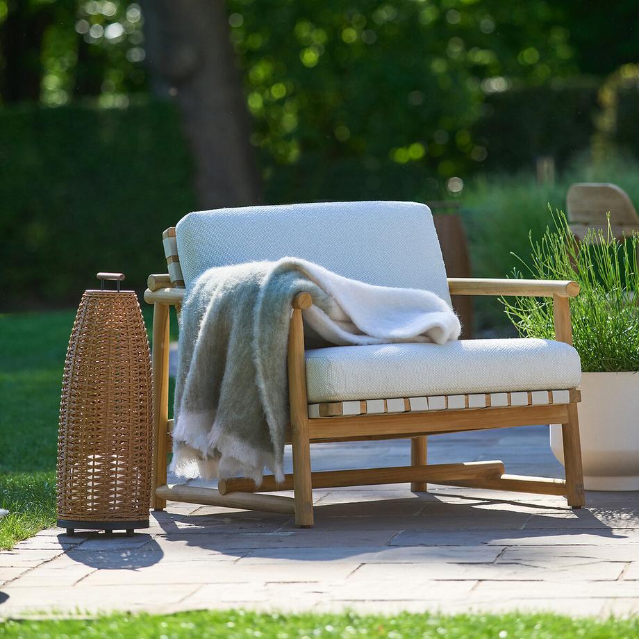 AM.PM Plaid bicolore en laine et polyamide  