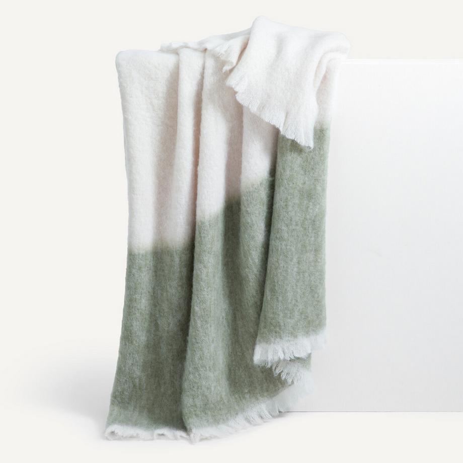 AM.PM Plaid bicolore en laine et polyamide  
