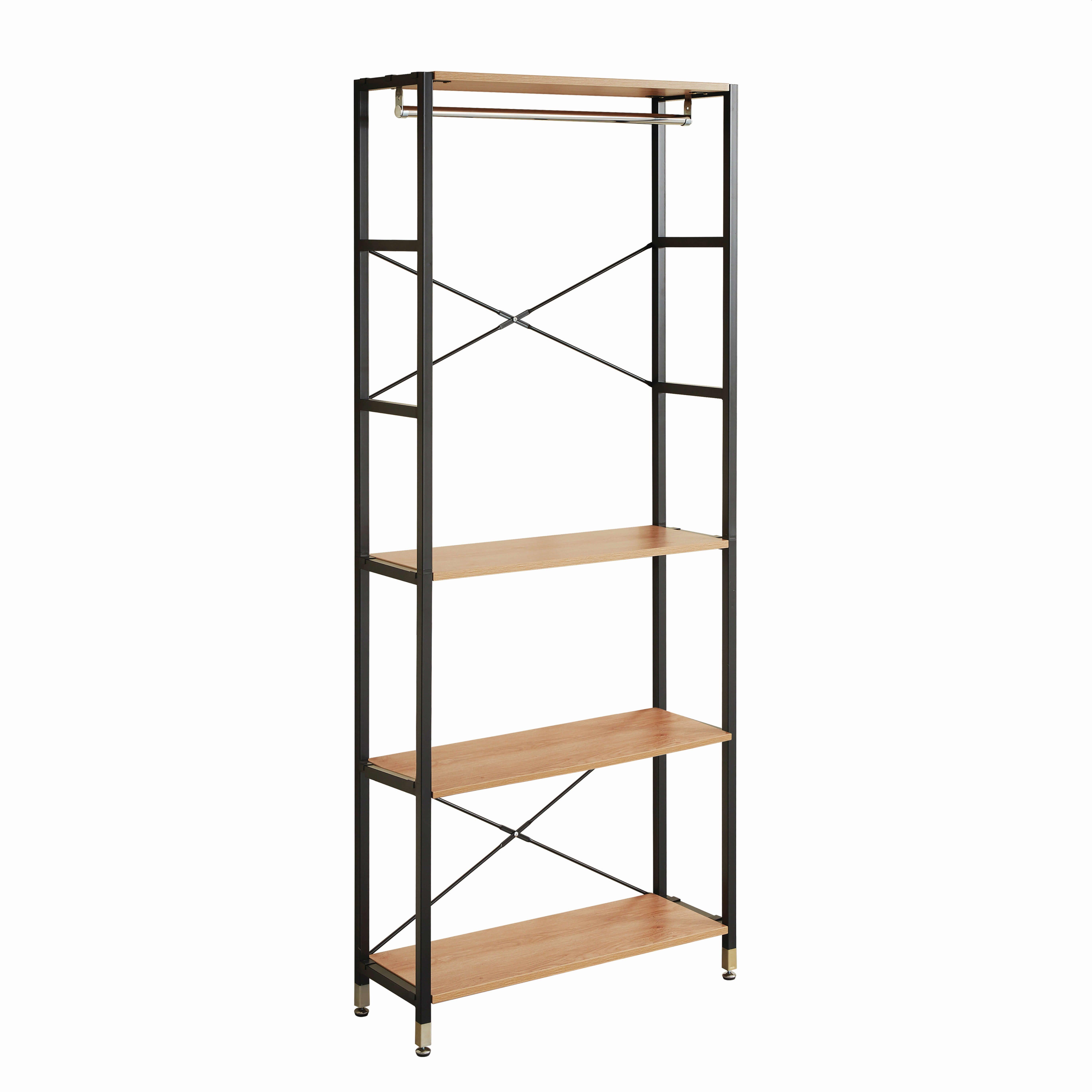 Image of Standregal Akazie IV natur 85x30x210 Standregal Akazie IV natur 85x30x210