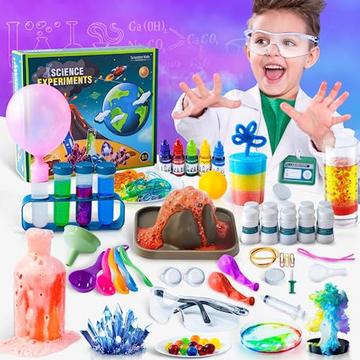 70 Wissenschaft Experimente Kit, pädagogische Wissenschaft Spielzeug Geschenke, Chemie-Set, Kristallwachstum, Eruption Vulkan