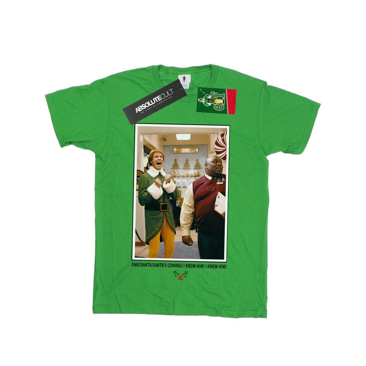 Image of Omg Santa Photo Tshirt Mädchen Grün 128