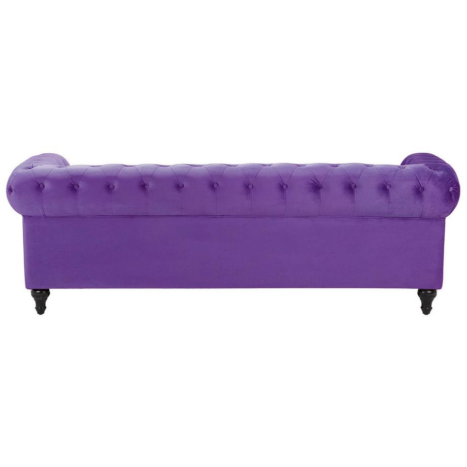 Beliani Ensemble de salon en Velours Glamour CHESTERFIELD  