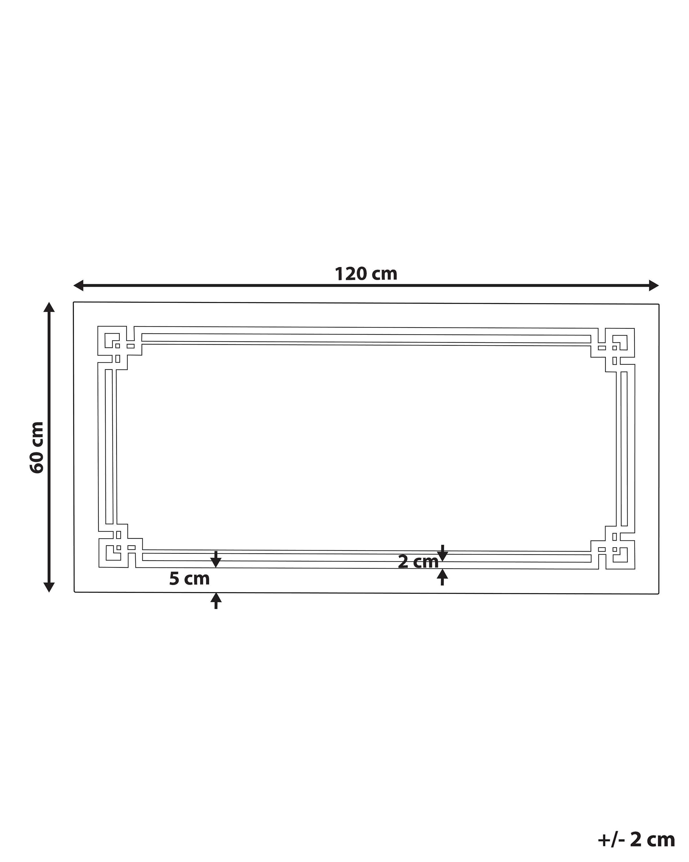 Beliani Miroir en Verre Moderne AVRANCHES  