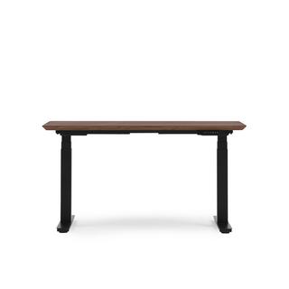 Oakywood Standing Desk Table en bois avec réglage de la hauteur - en placage - noyer / 140x70 / noir  