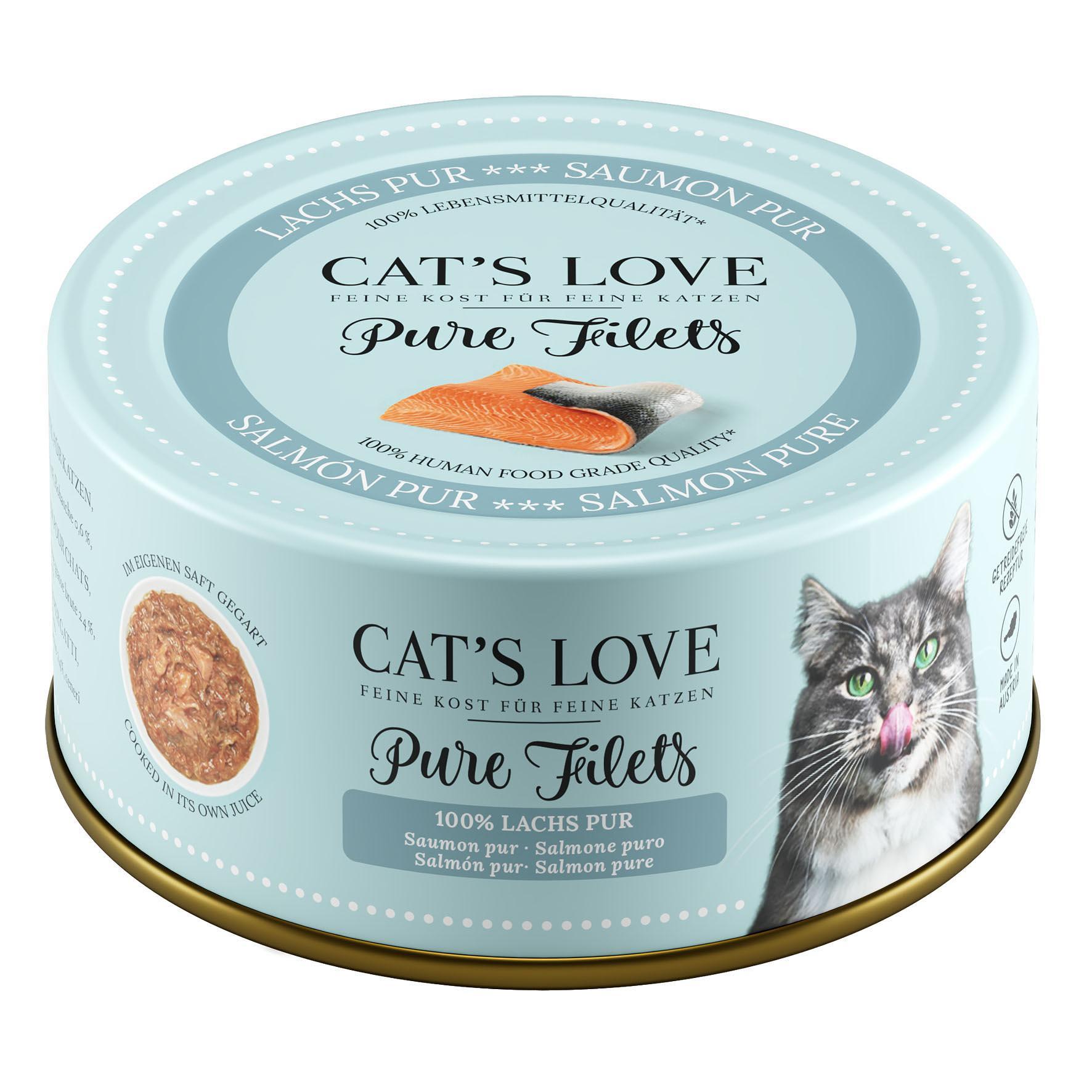 Cat's Love  FILET Pur - Lachs 100g 