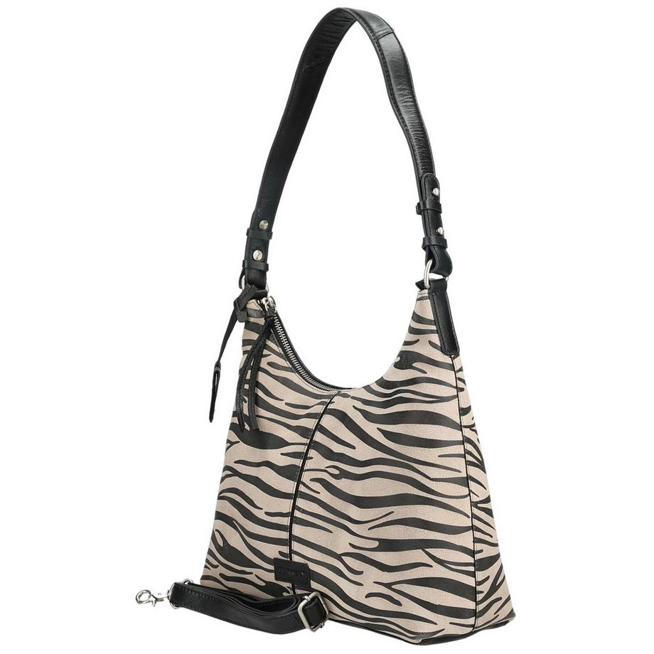 BURKELY Sac Hobo avec motif expressif  