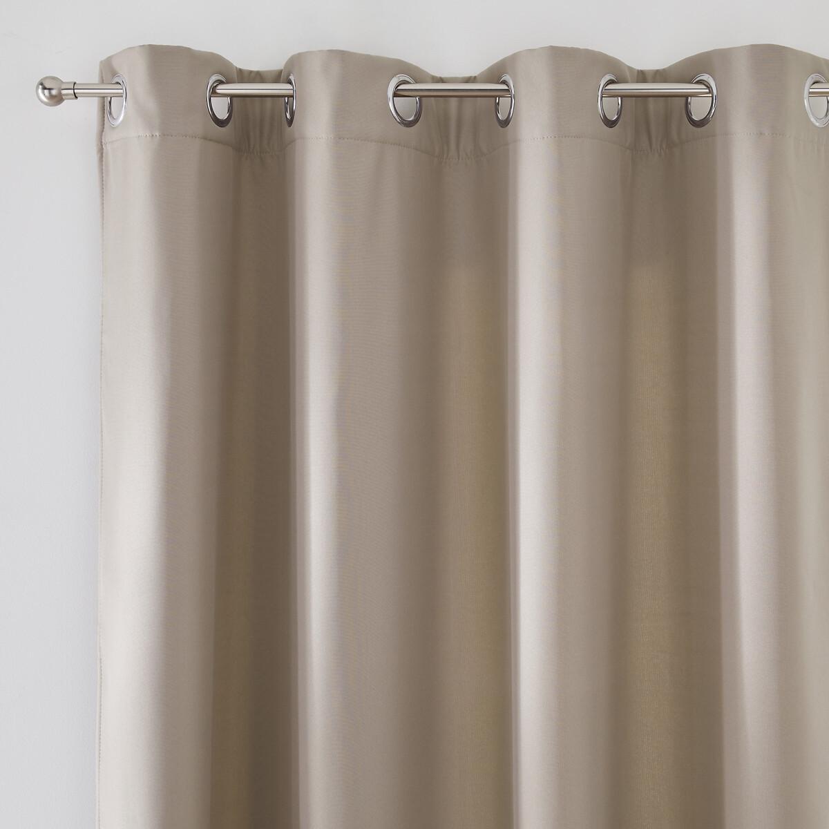 Image of Thermo-vorhang Tobison Unisex Braun 140x180 cm