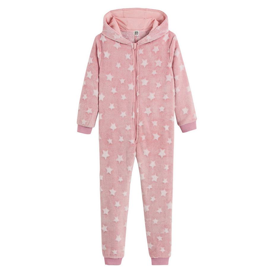 La Redoute Collections  Surpyjama à capuche imprimé étoiles 