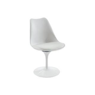 Vente-unique Chaise en polypropylène, tissu et métal - Blanc - XAFY  