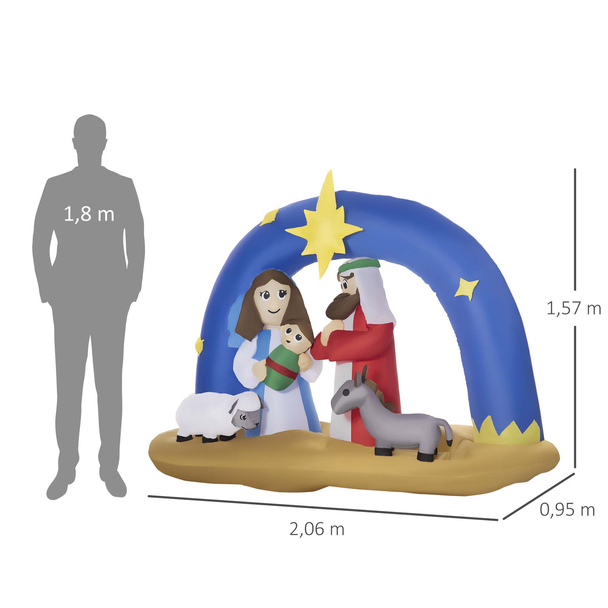 Outsunny Aufblasbarer Weihnachtsbogen  