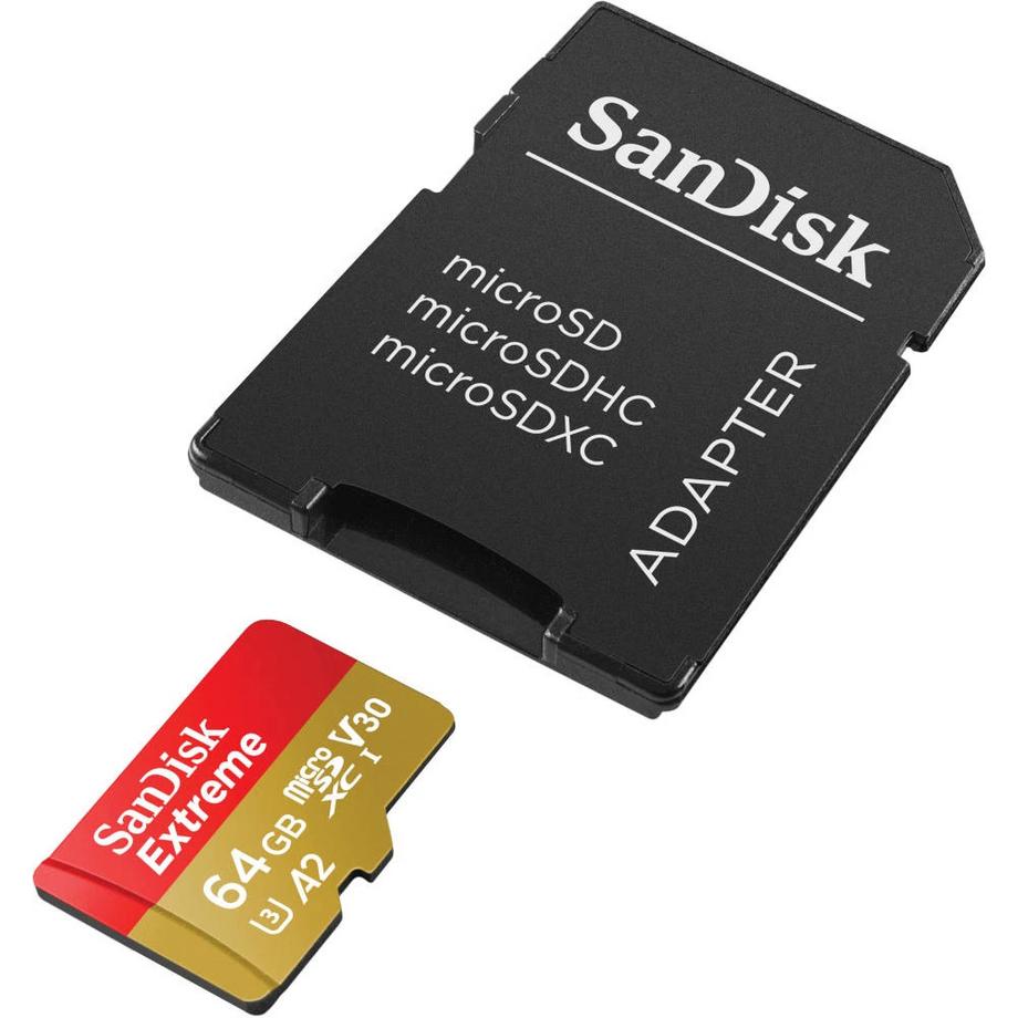 SanDisk  SANDISK MicroSDXC Extreme 64GB 170MB/s A2 C10 V30 UHS-I U3 