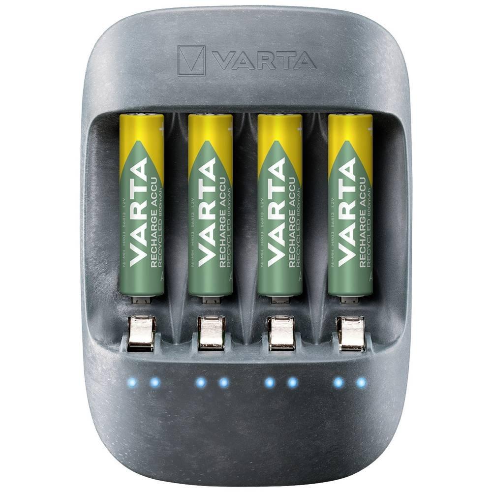 VARTA  Eco Charger Rundzellen-Ladegerät NiMH Micro (AAA), Mignon (AA) 