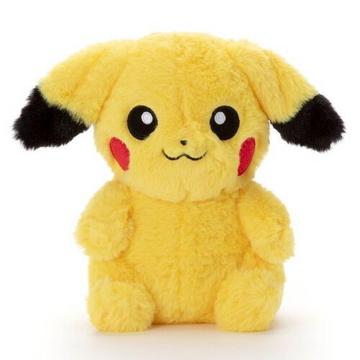 Pikachu Moving Ears Fluffy Plush