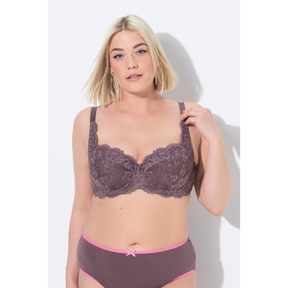 Ulla Popken Softschalen Balconette Bügel-BH Spitze  