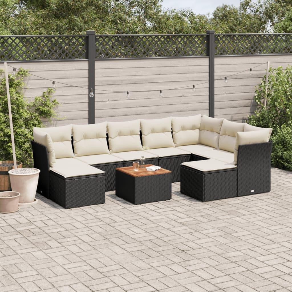 VidaXL set divano da giardino Polirattan  