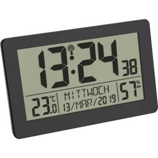 TFA Dostmann Radiocontrollato Orologio radiocontrollato 206 mm x 30 mm x 130 mm Nero Display grande  