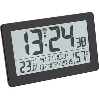 TFA Dostmann Radiocontrollato Orologio radiocontrollato 206 mm x 30 mm x 130 mm Nero Display grande  