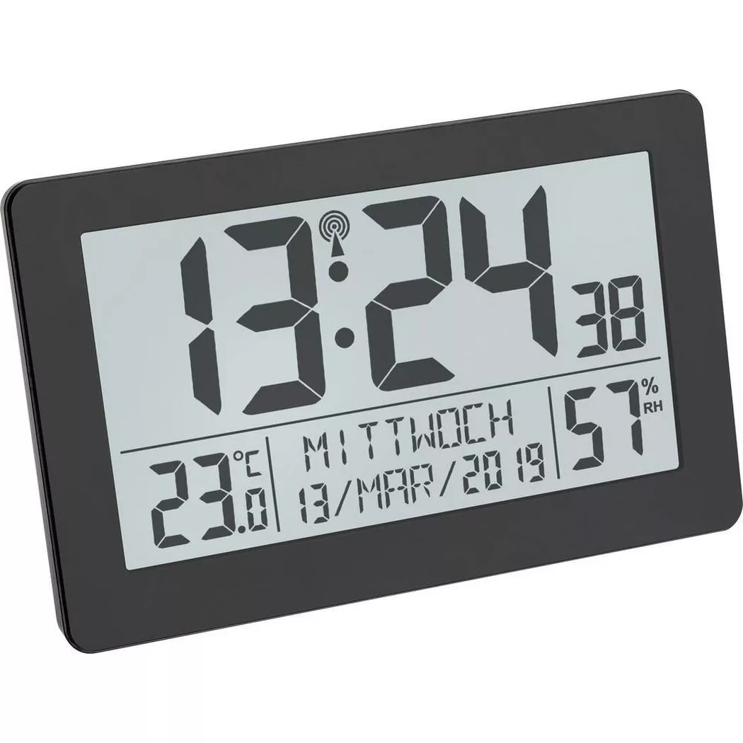 TFA Dostmann - Horloge radiopilotée, One Size, Multicolor